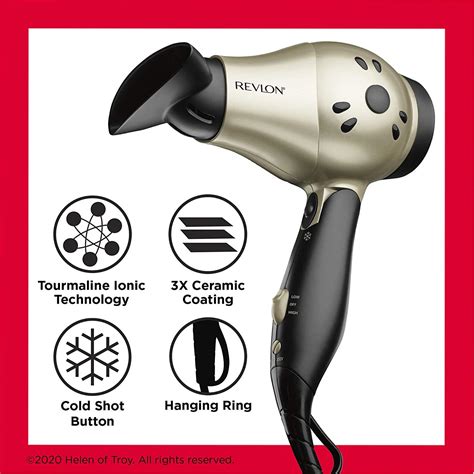 amazon revlon|REVLON 1875W Compact Folding Handle Hair Dryer .